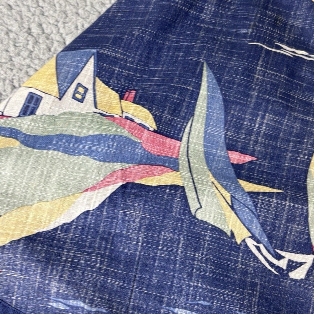 Odille Anthropologie Skirt 14 Novelty Nautical Coastal Whimsical Lighthouse - Picture 6 of 11